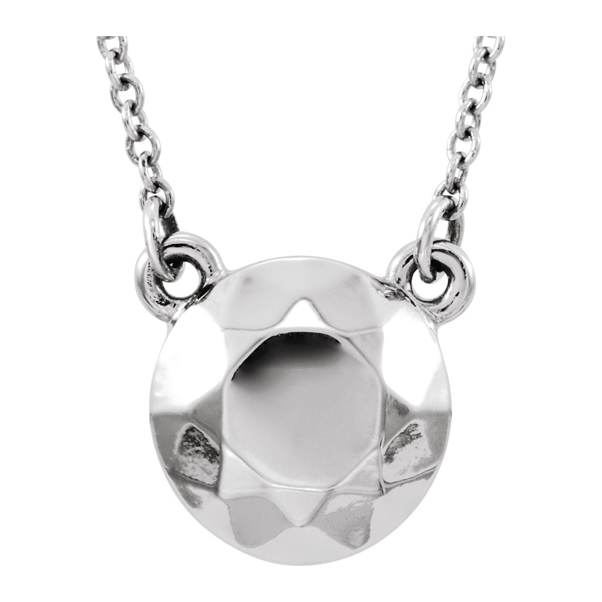 Faceted Circle Necklace