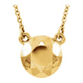 Faceted Circle Necklace