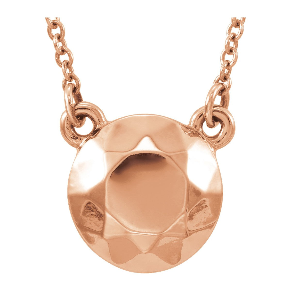 Faceted Circle Necklace