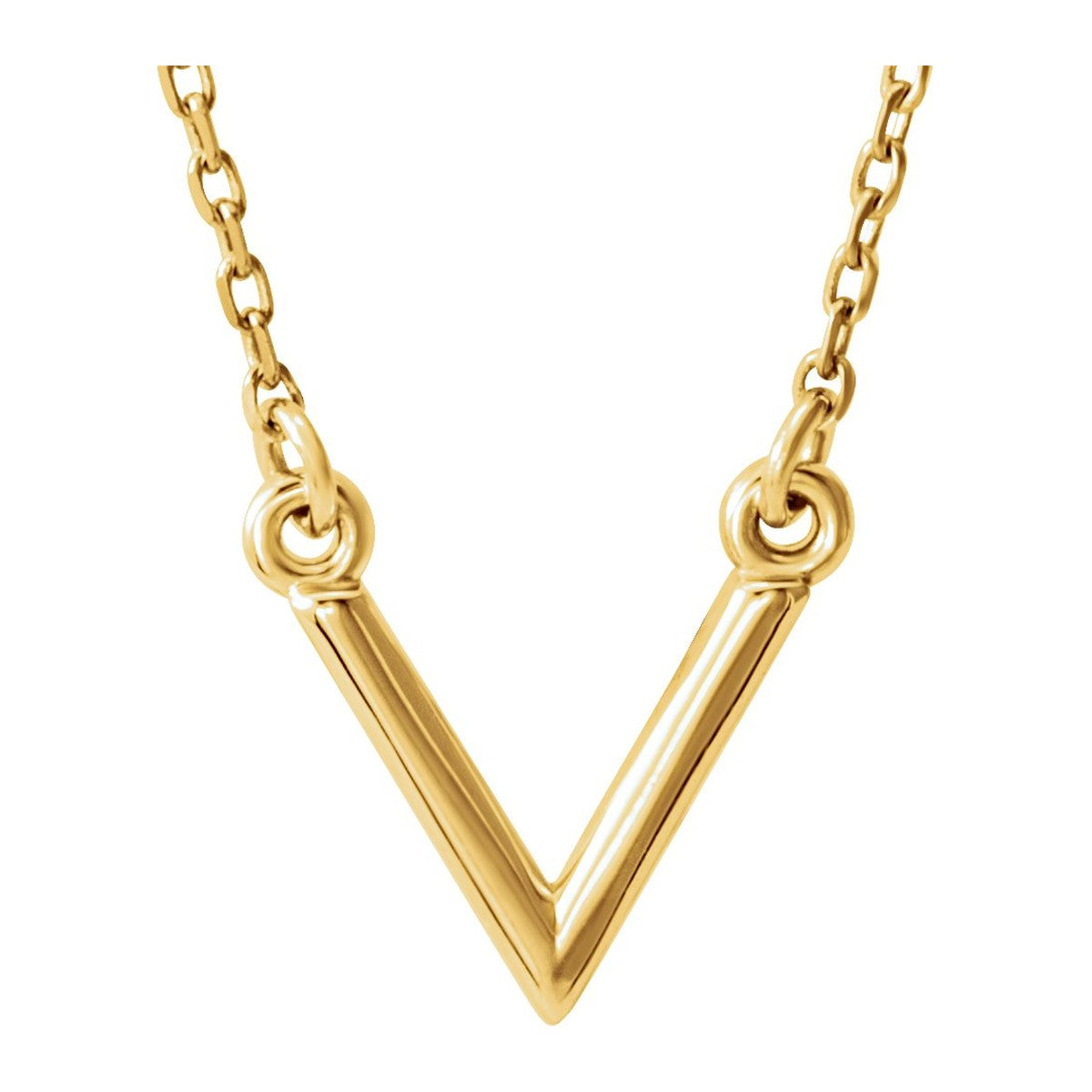 Geometric V Necklace