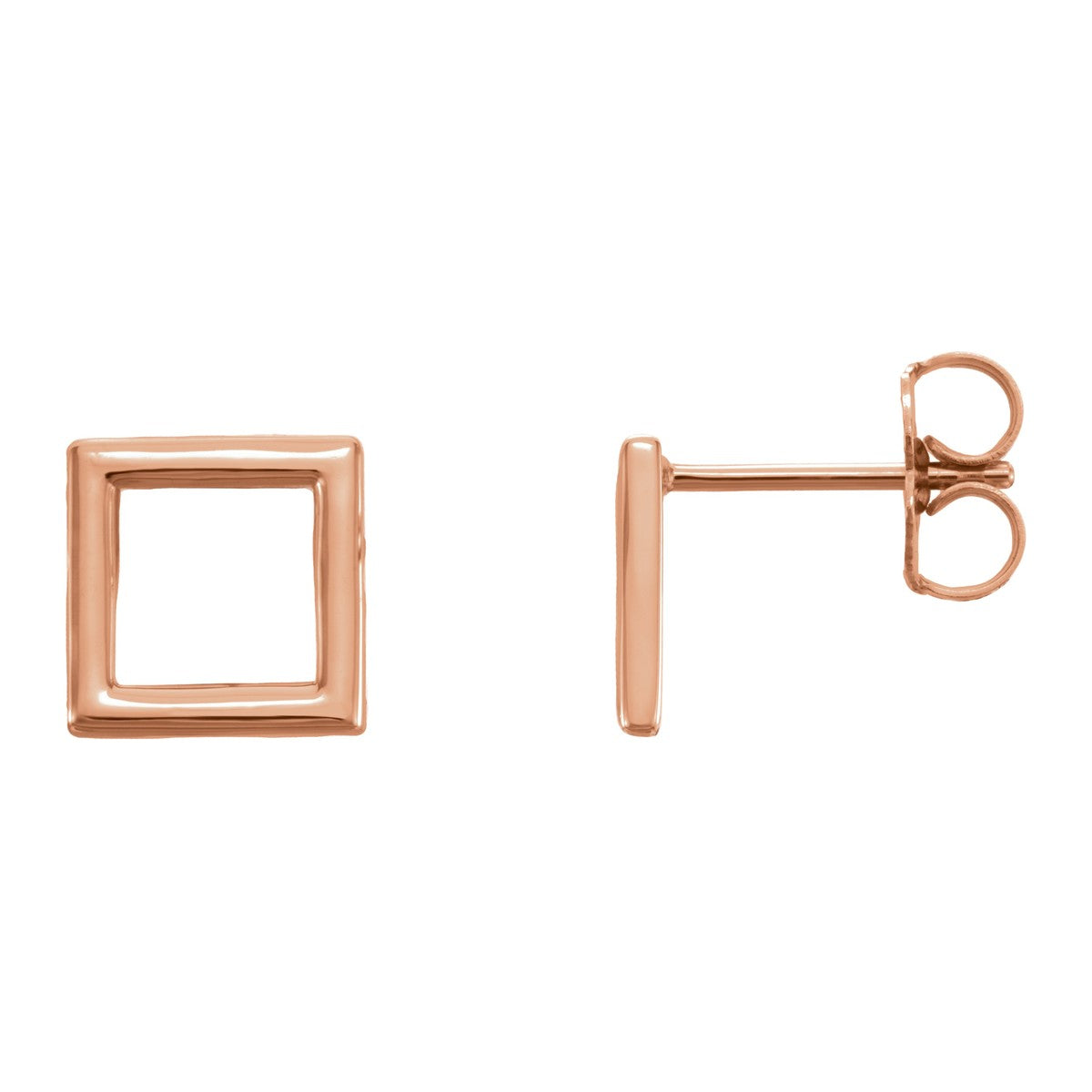 Open Square Earrings