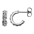 10.7 mm Diamond Hoop Earrings