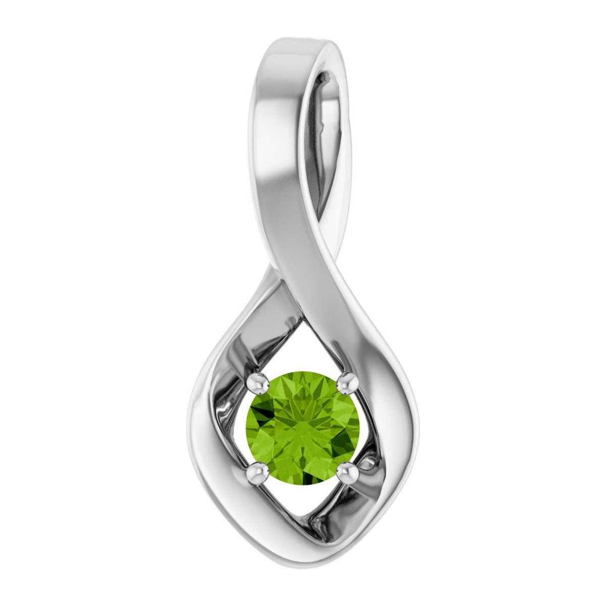 Infinity-Inspired Gemstone Pendant