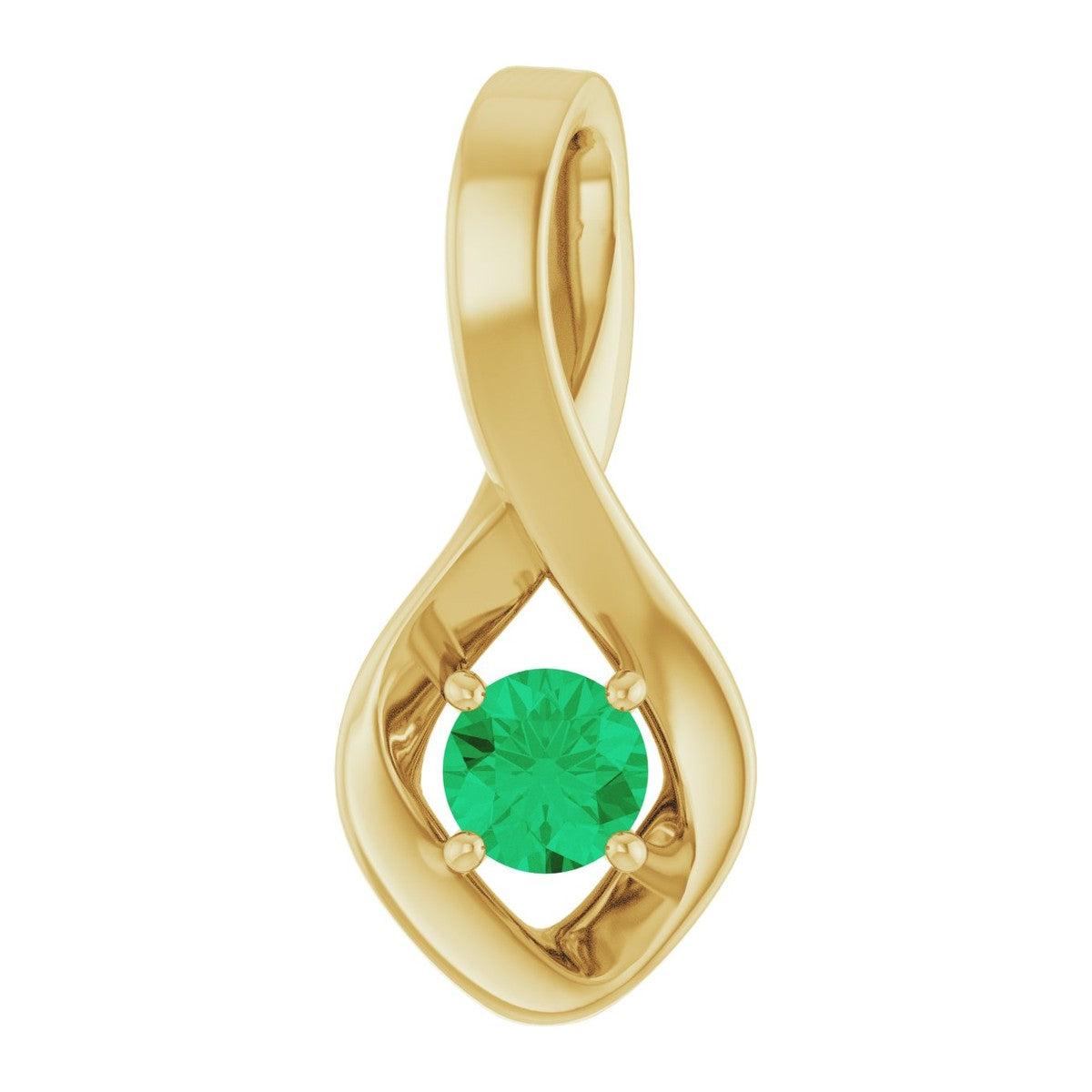 Infinity-Inspired Gemstone Pendant