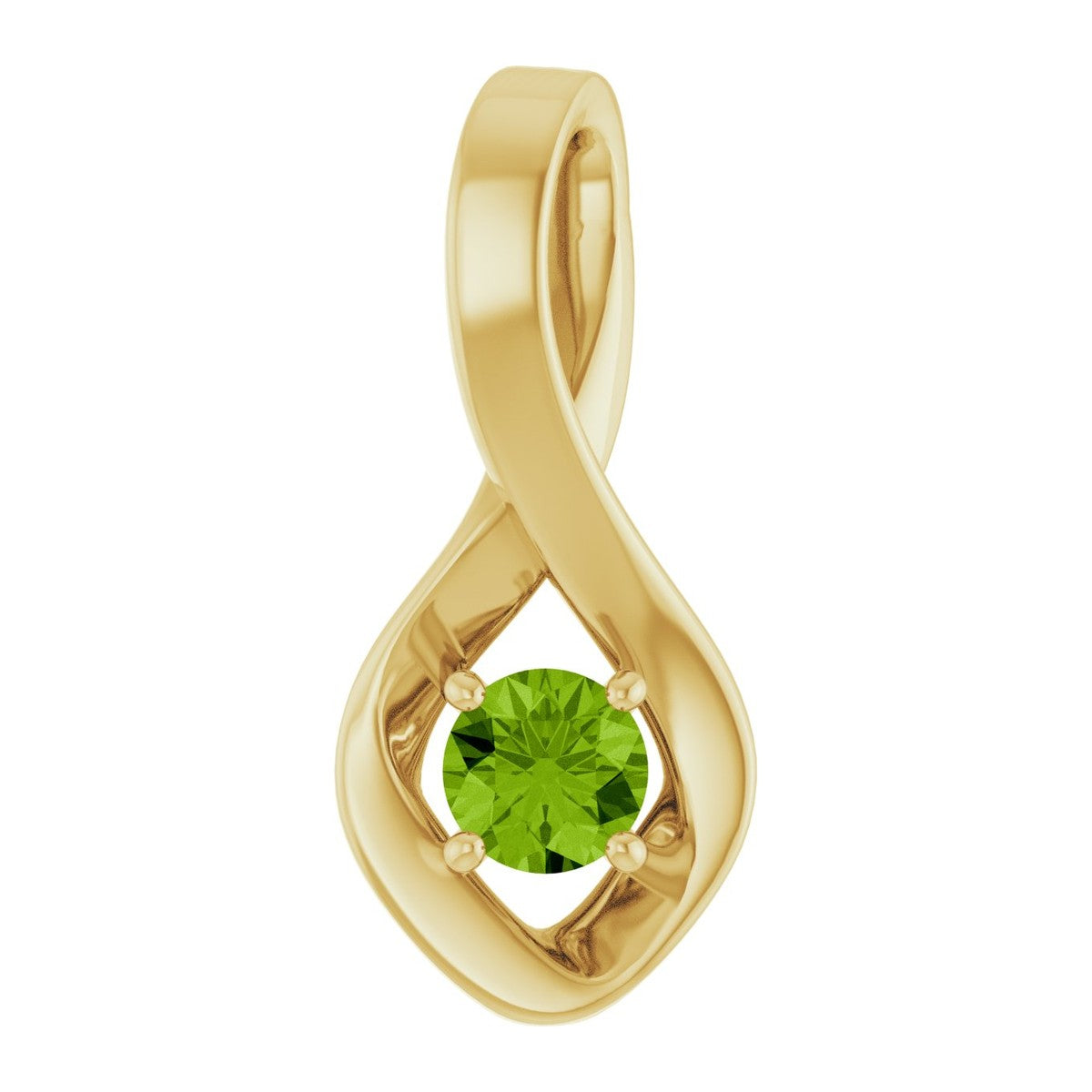 Infinity-Inspired Gemstone Pendant