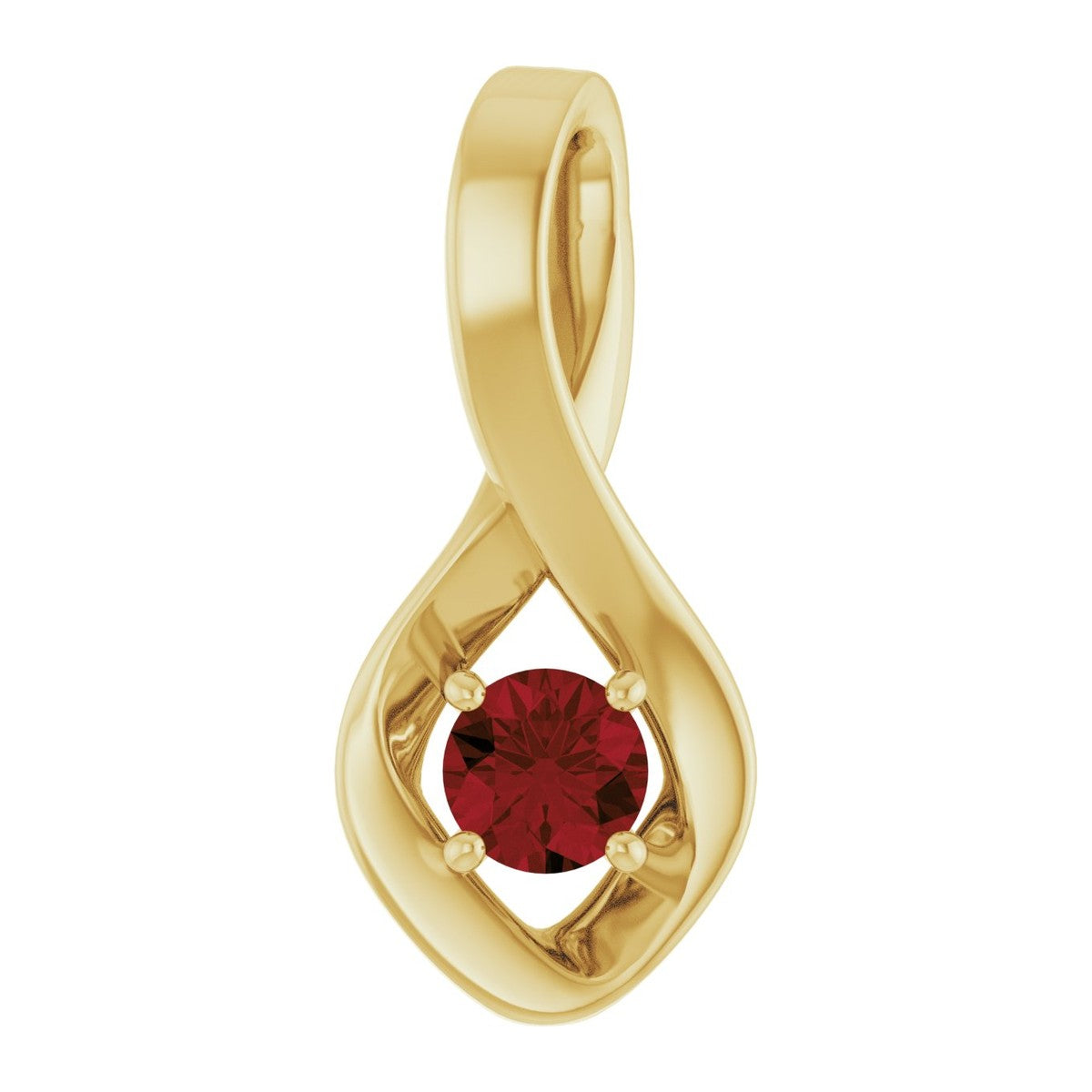 Infinity-Inspired Gemstone Pendant
