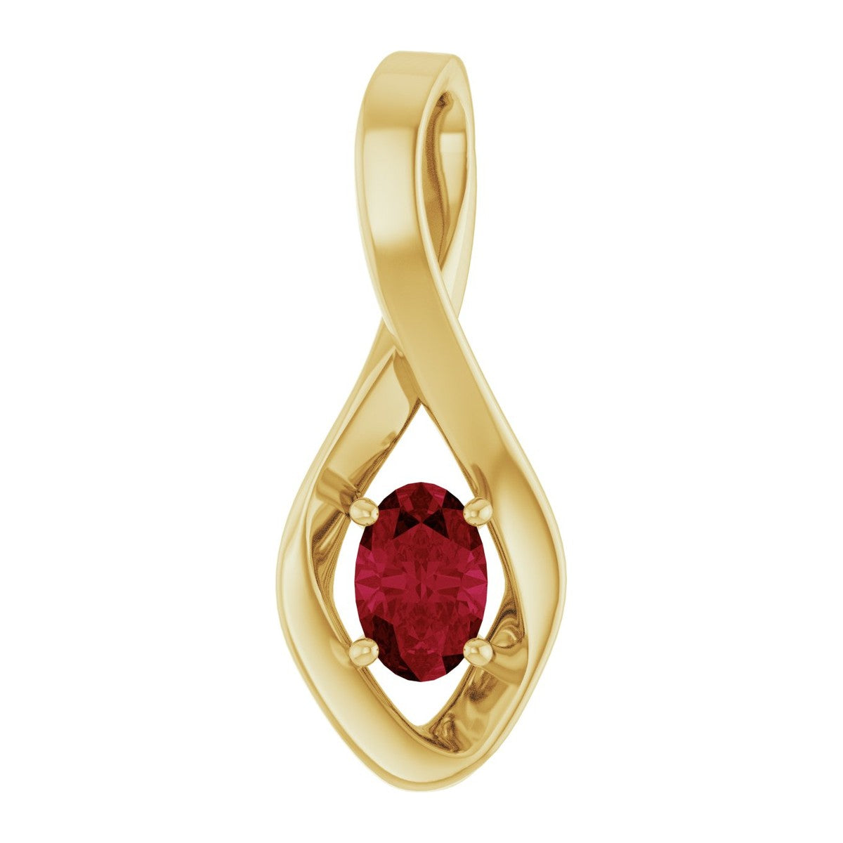 Infinity-Inspired Gemstone Pendant