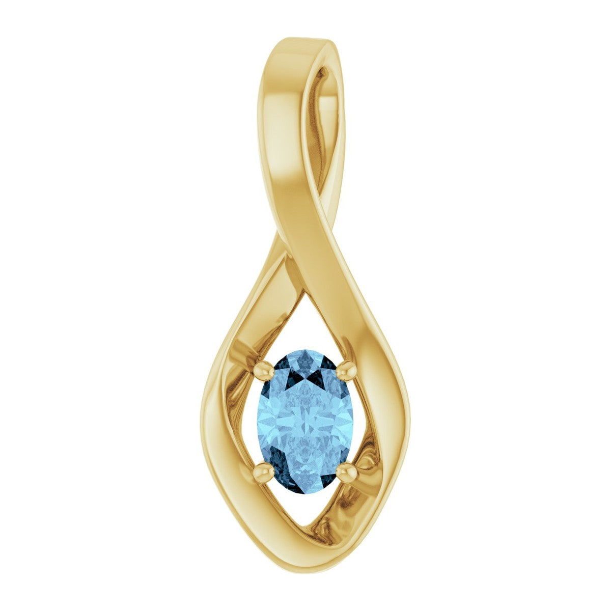 Infinity-Inspired Gemstone Pendant