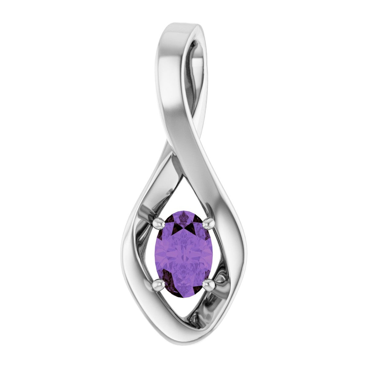Infinity-Inspired Gemstone Pendant