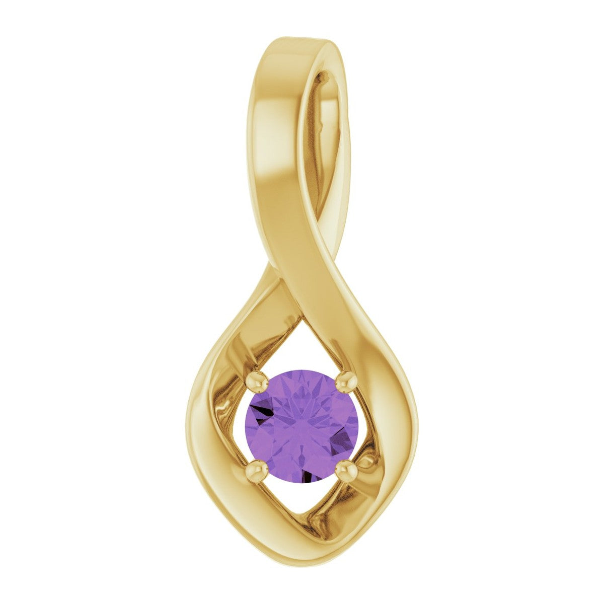 Infinity-Inspired Gemstone Pendant