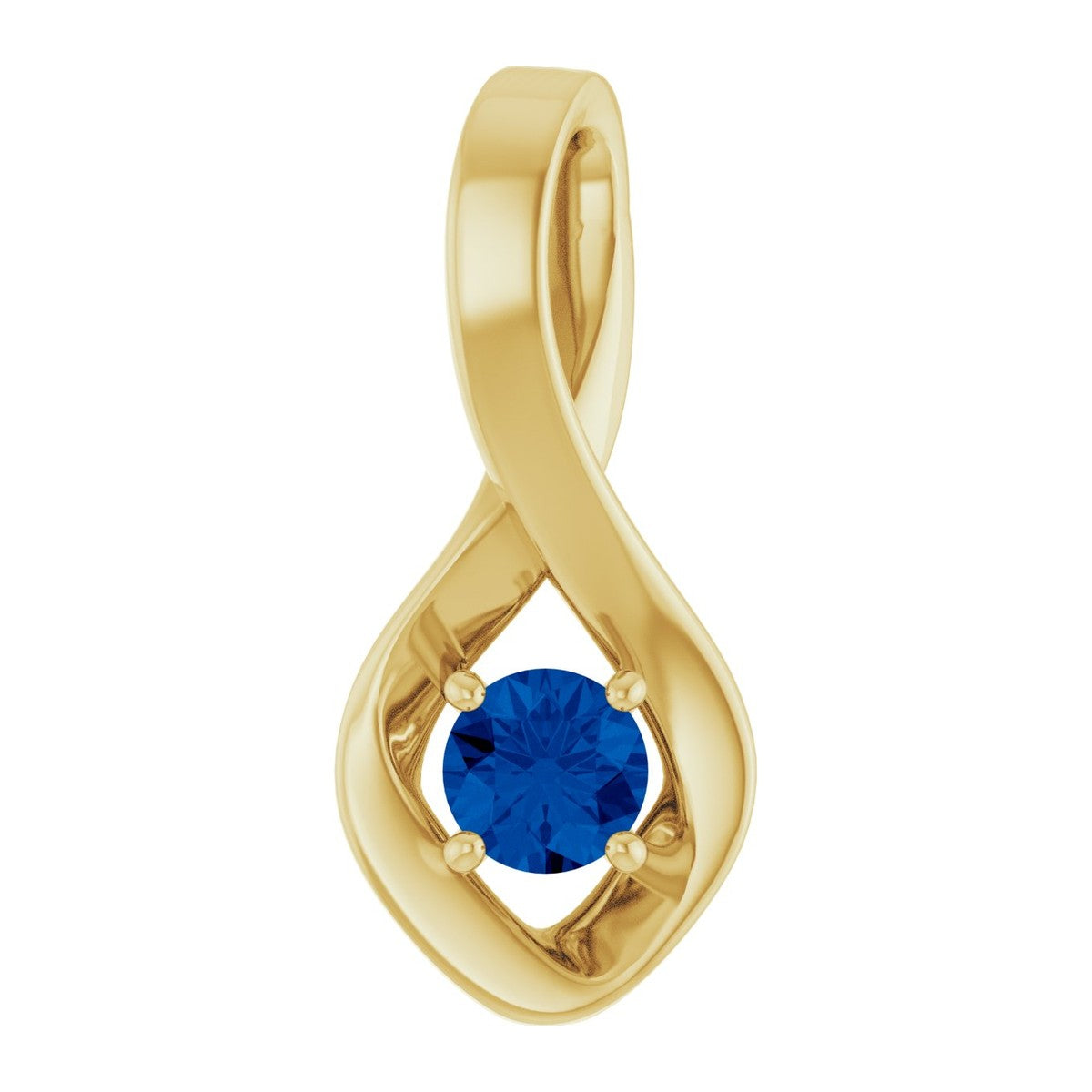 Infinity-Inspired Gemstone Pendant