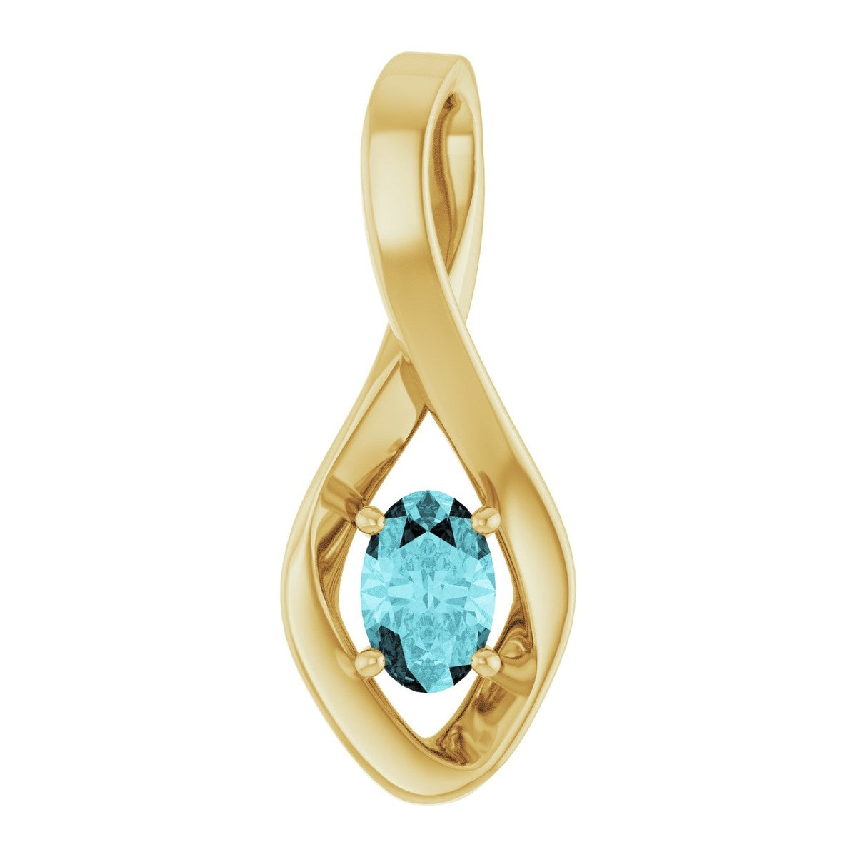 Infinity-Inspired Gemstone Pendant