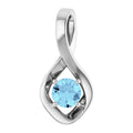 Infinity-Inspired Gemstone Pendant