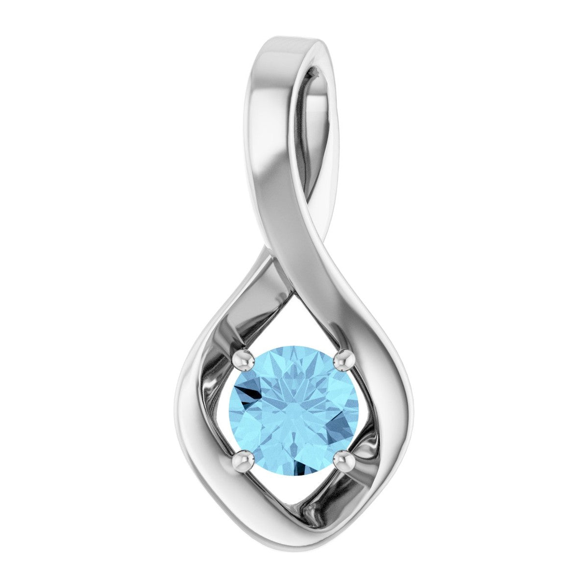 Infinity-Inspired Gemstone Pendant