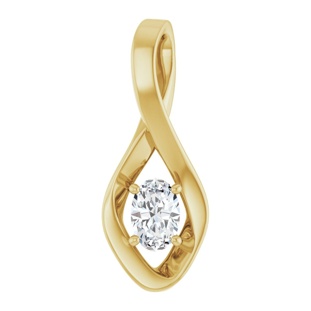 Infinity-Inspired Gemstone Pendant