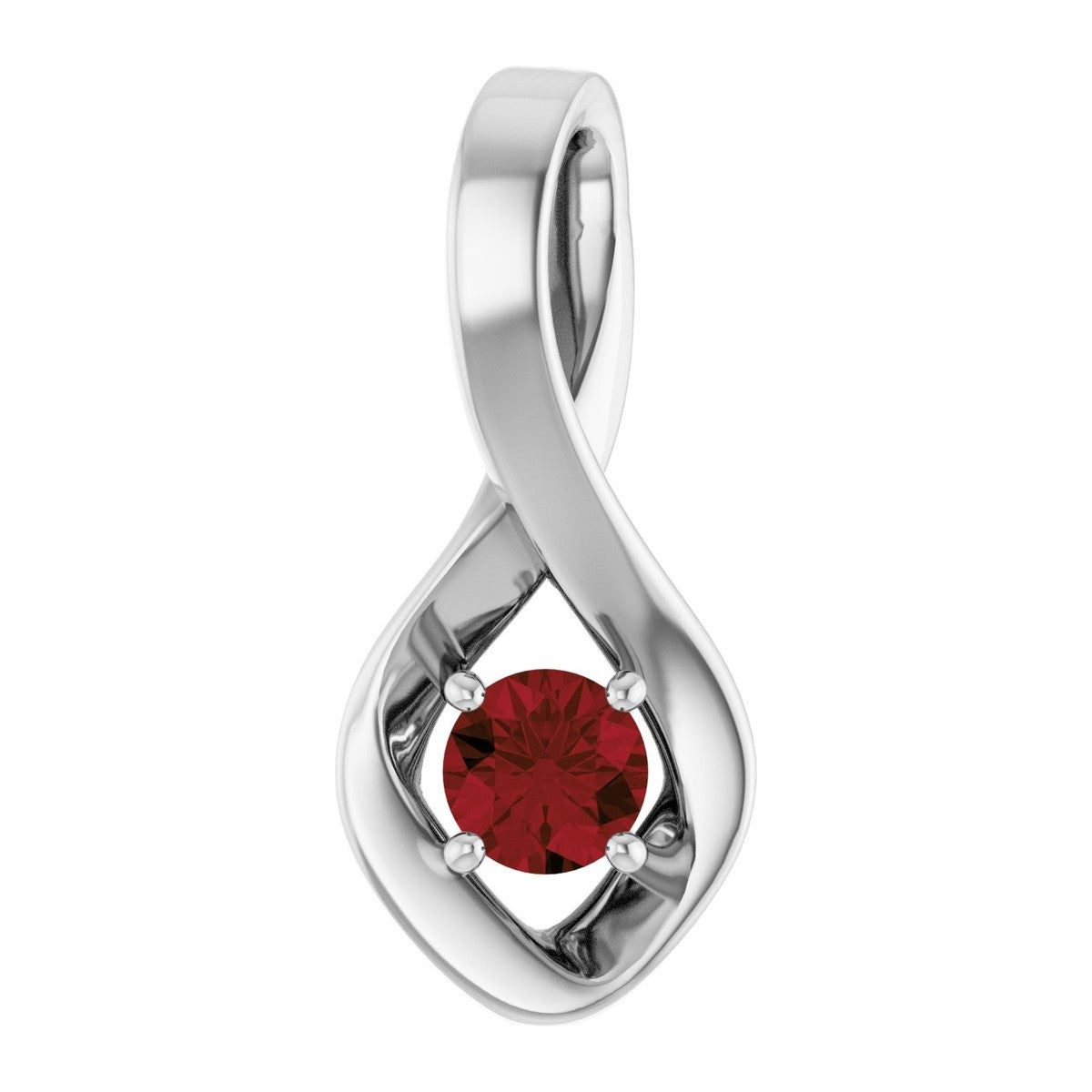 Infinity-Inspired Gemstone Pendant