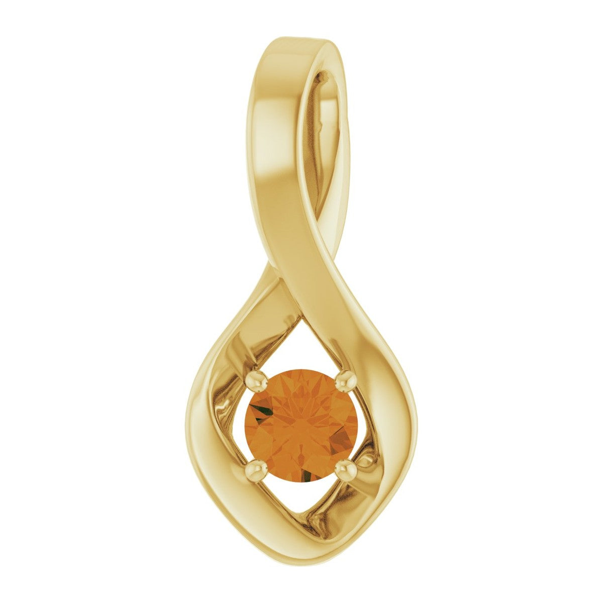 Infinity-Inspired Gemstone Pendant
