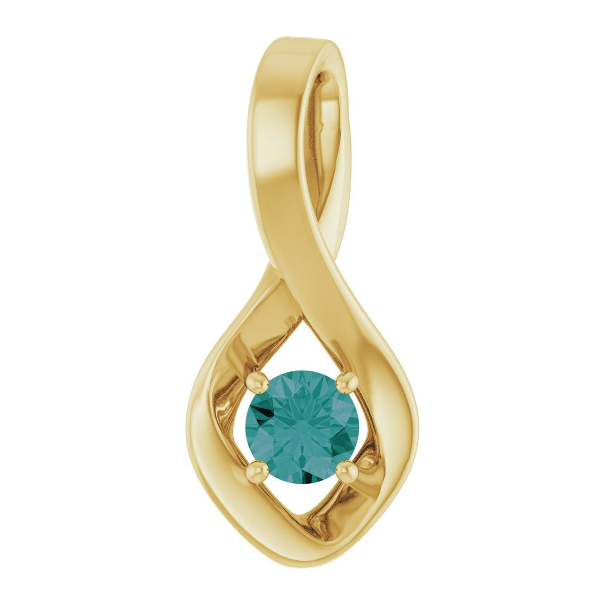 Infinity-Inspired Gemstone Pendant