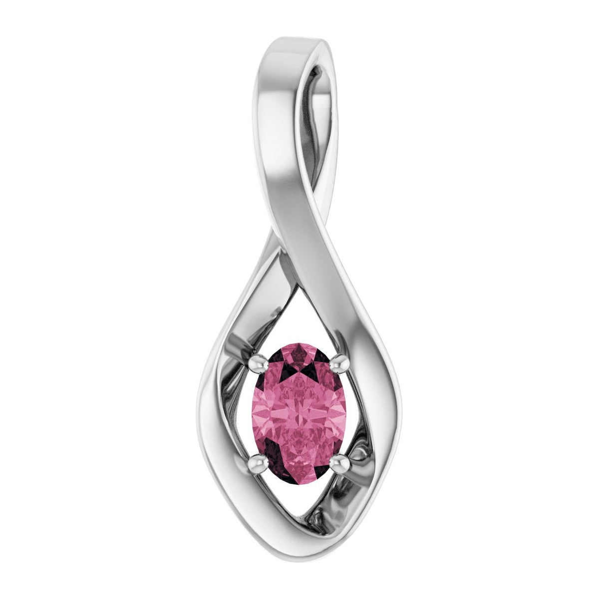 Infinity-Inspired Gemstone Pendant