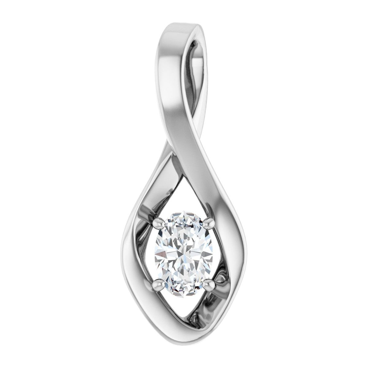 Infinity-Inspired Gemstone Pendant