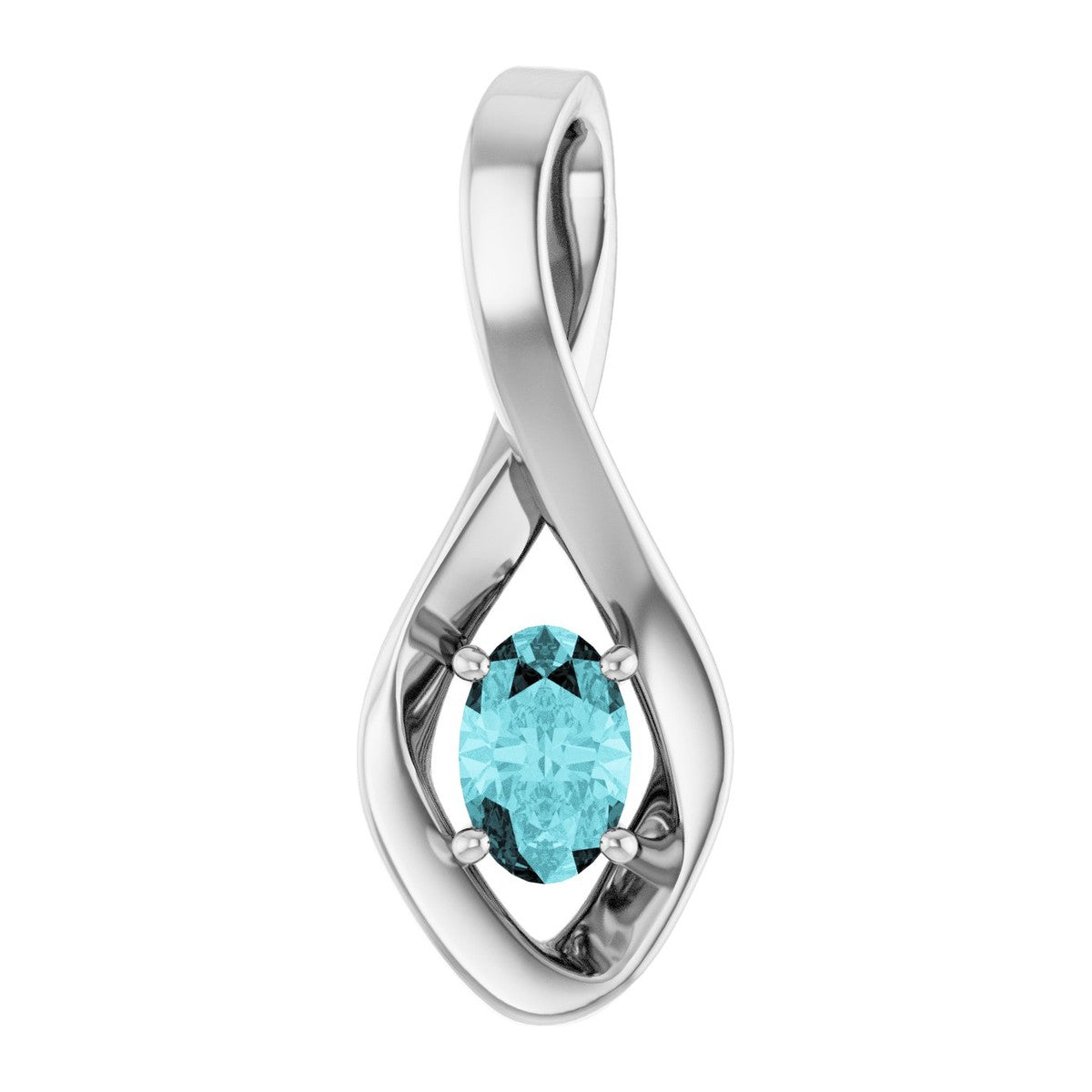 Infinity-Inspired Gemstone Pendant