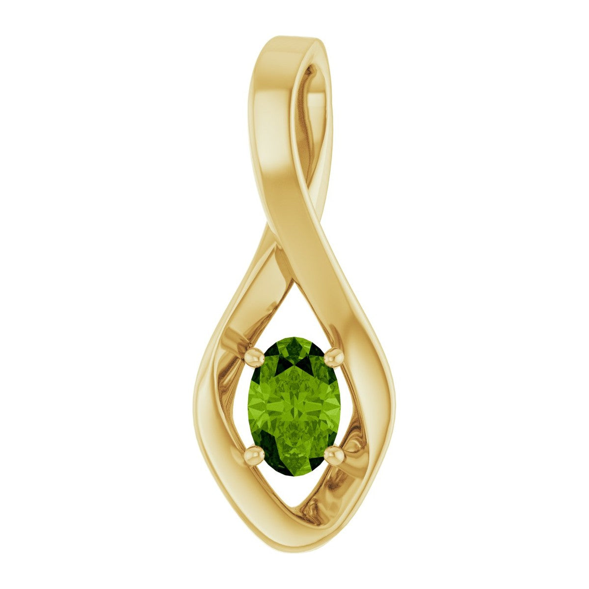 Infinity-Inspired Gemstone Pendant