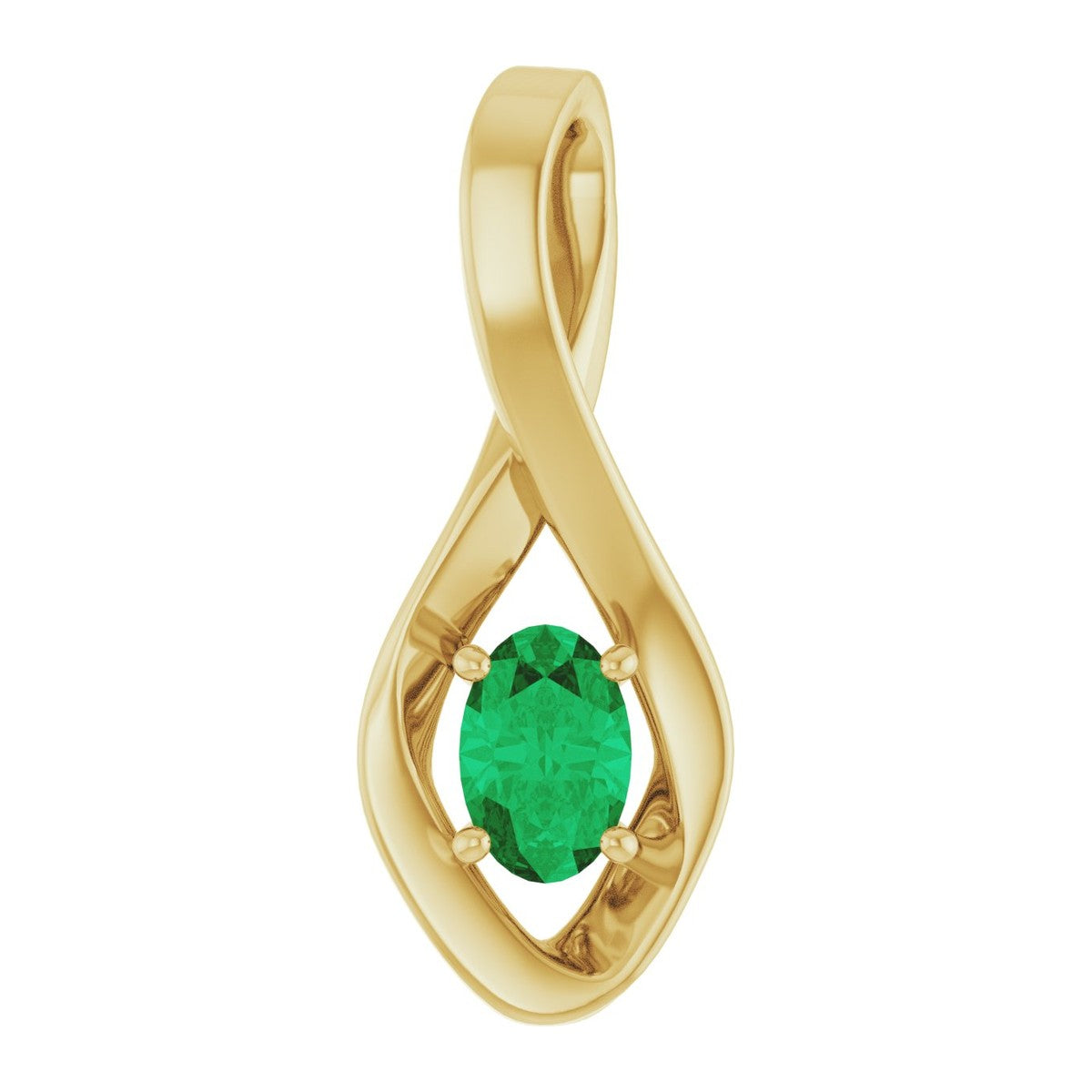 Infinity-Inspired Gemstone Pendant