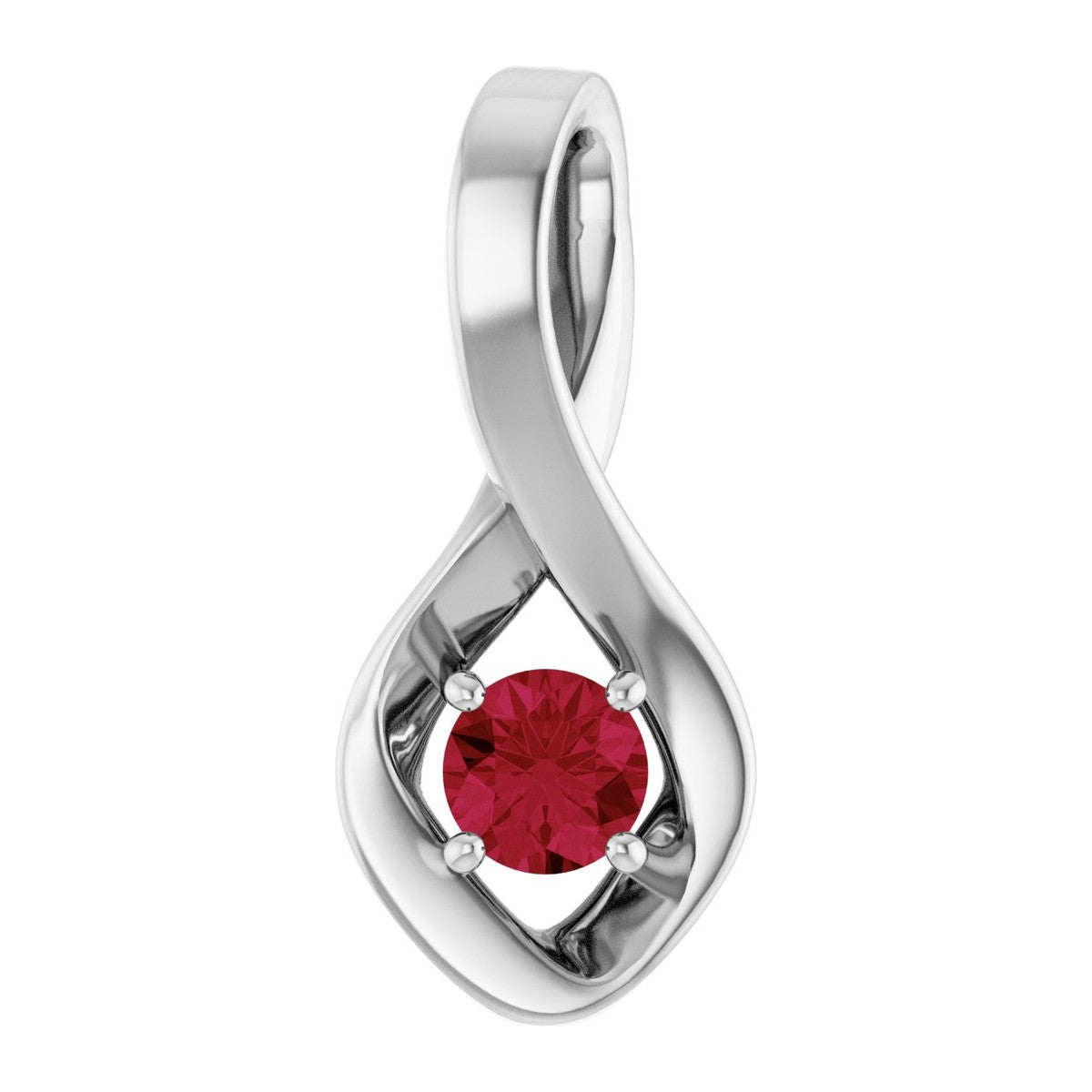 Infinity-Inspired Gemstone Pendant