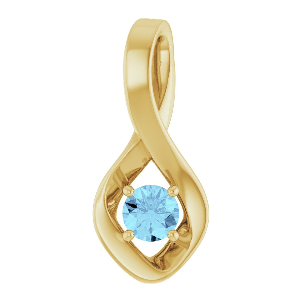 Infinity-Inspired Gemstone Pendant