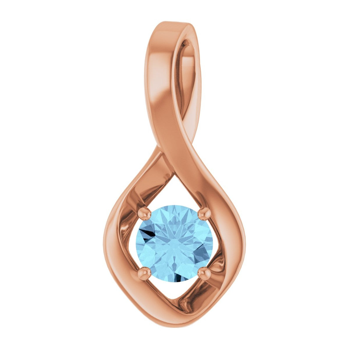 Infinity-Inspired Gemstone Pendant
