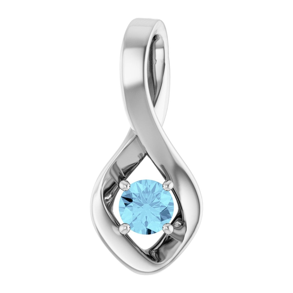 Infinity-Inspired Gemstone Pendant