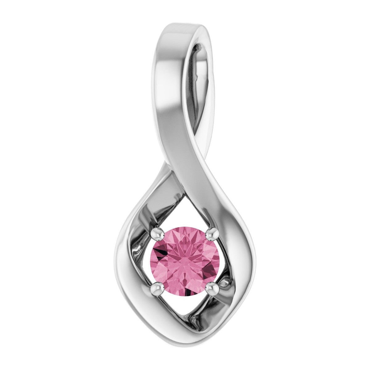 Infinity-Inspired Gemstone Pendant