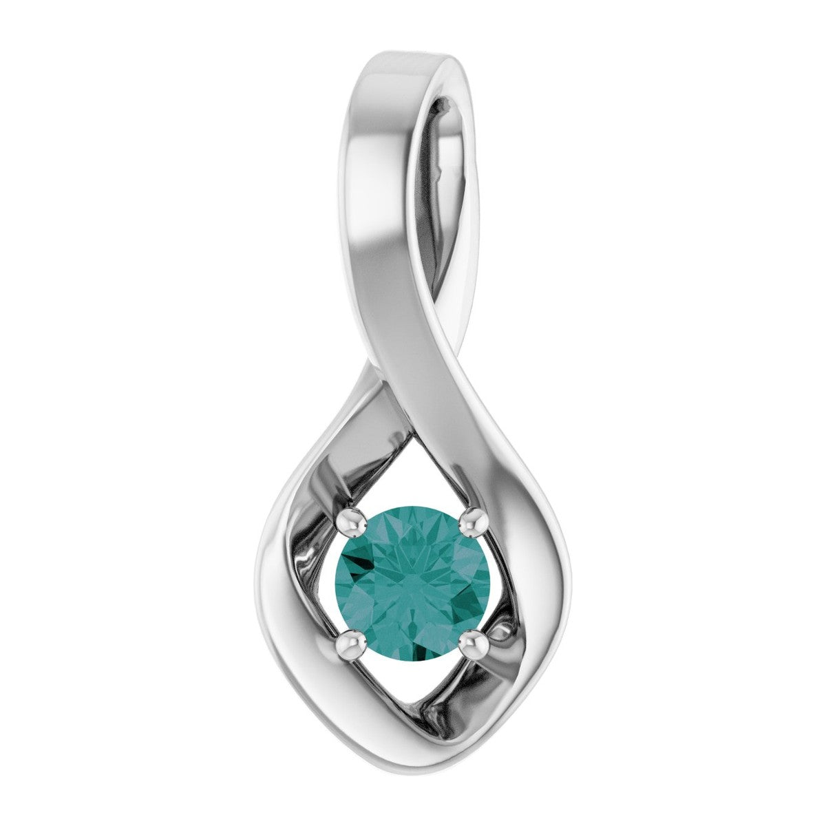 Infinity-Inspired Gemstone Pendant