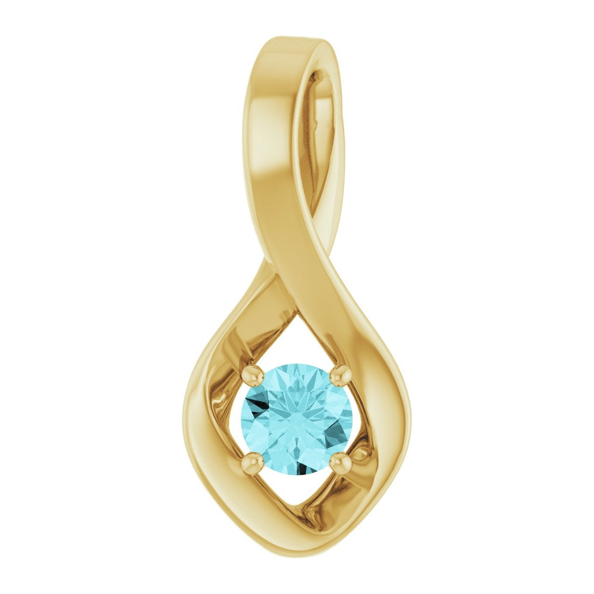 Infinity-Inspired Gemstone Pendant