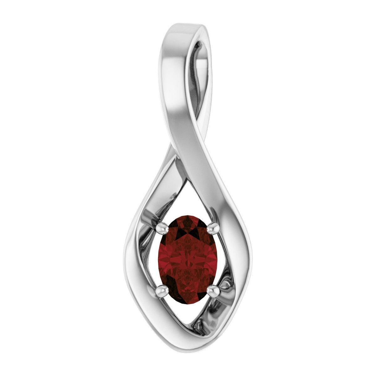Infinity-Inspired Gemstone Pendant