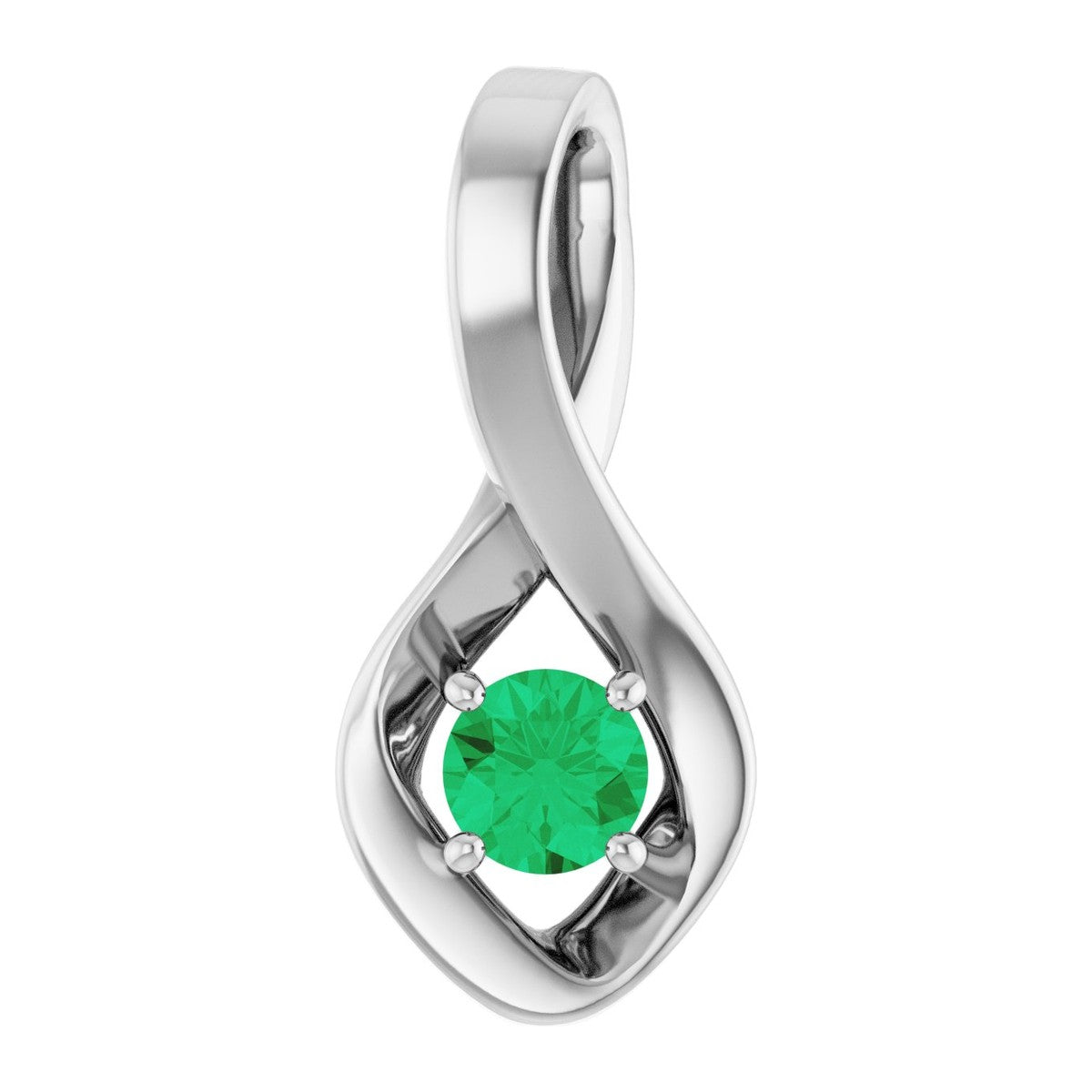 Infinity-Inspired Gemstone Pendant