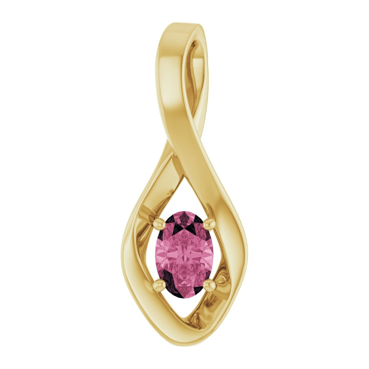 Infinity-Inspired Gemstone Pendant
