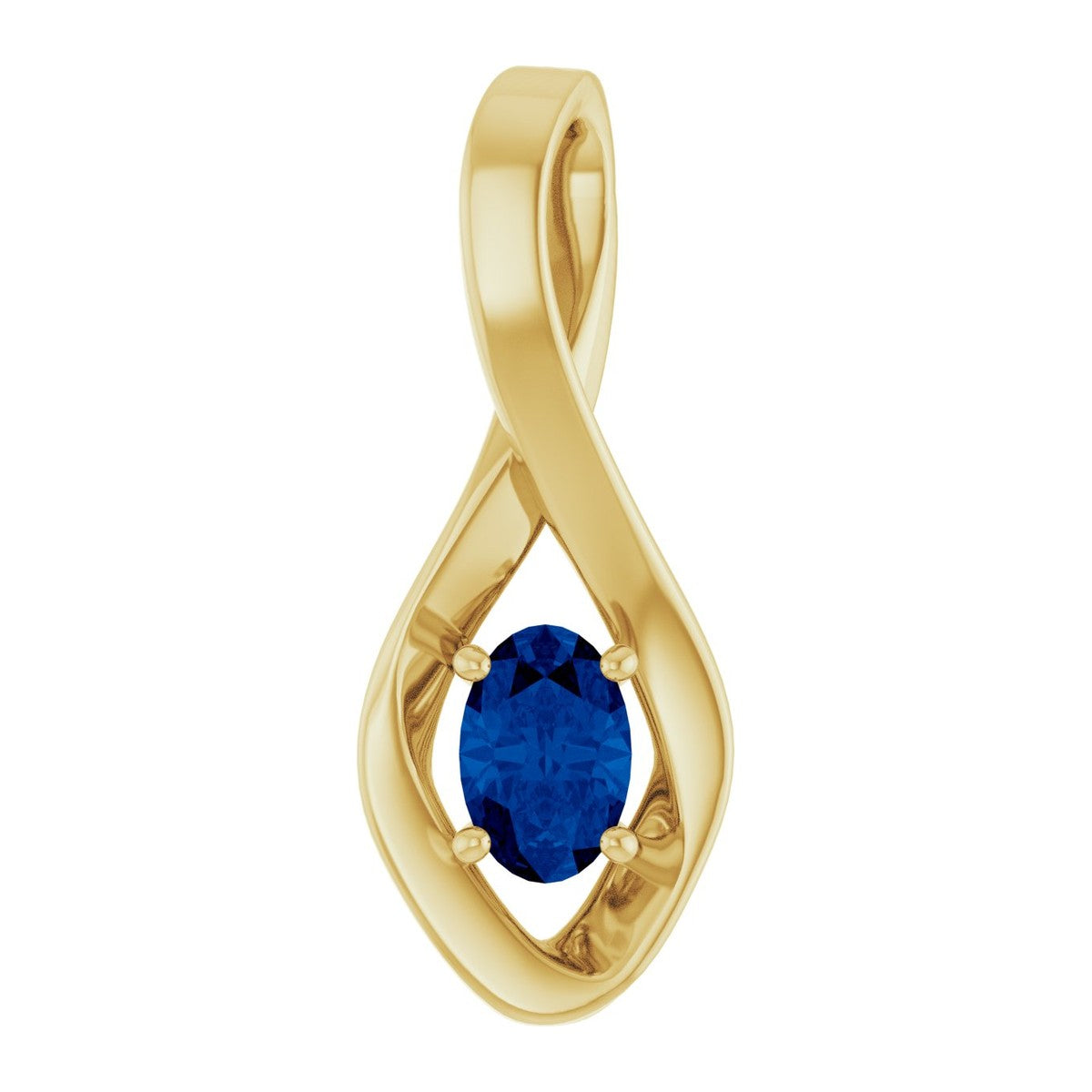 Infinity-Inspired Gemstone Pendant