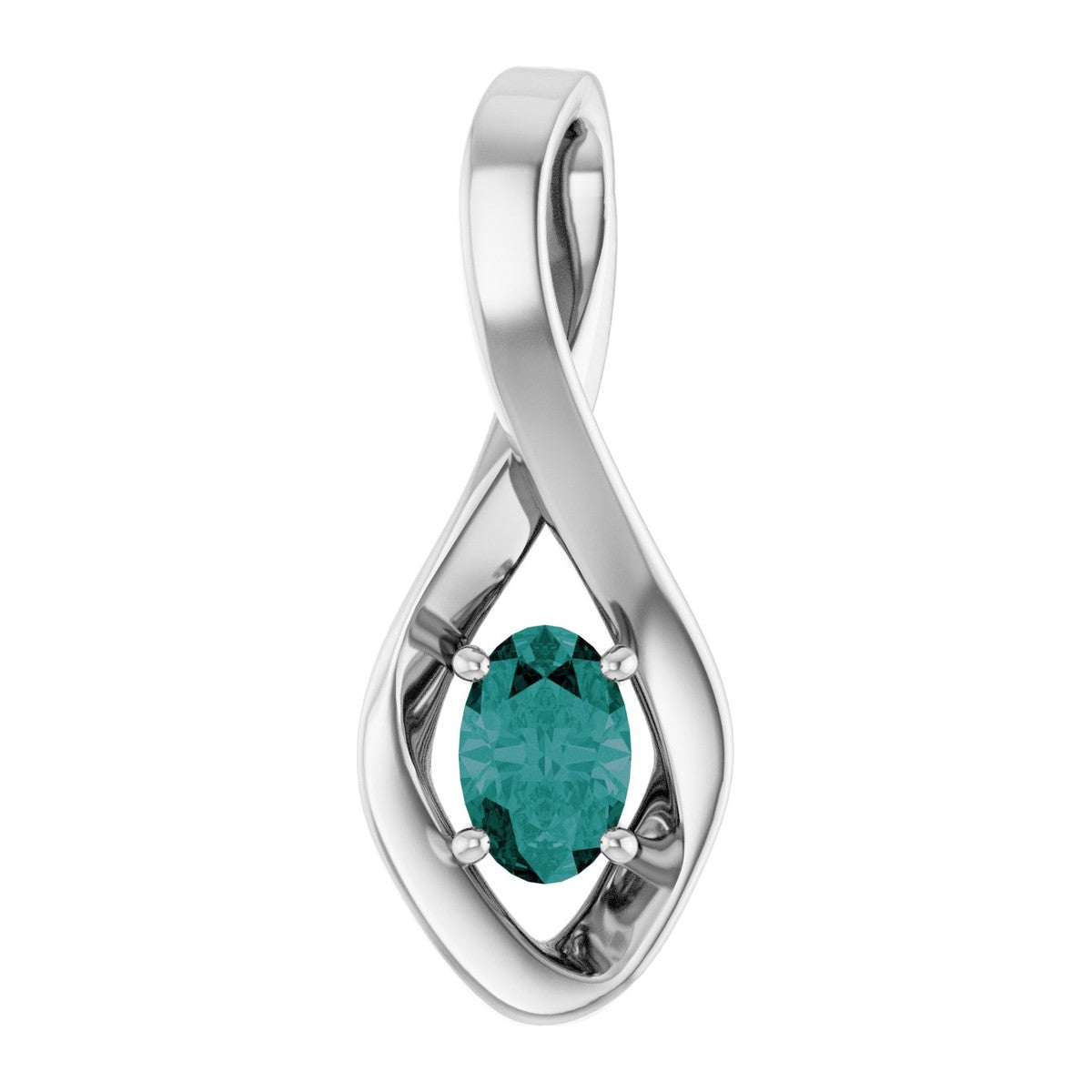 Infinity-Inspired Gemstone Pendant