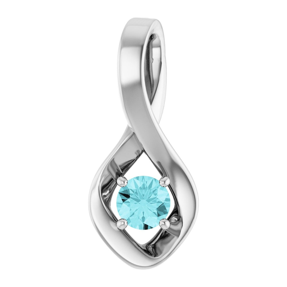 Infinity-Inspired Gemstone Pendant