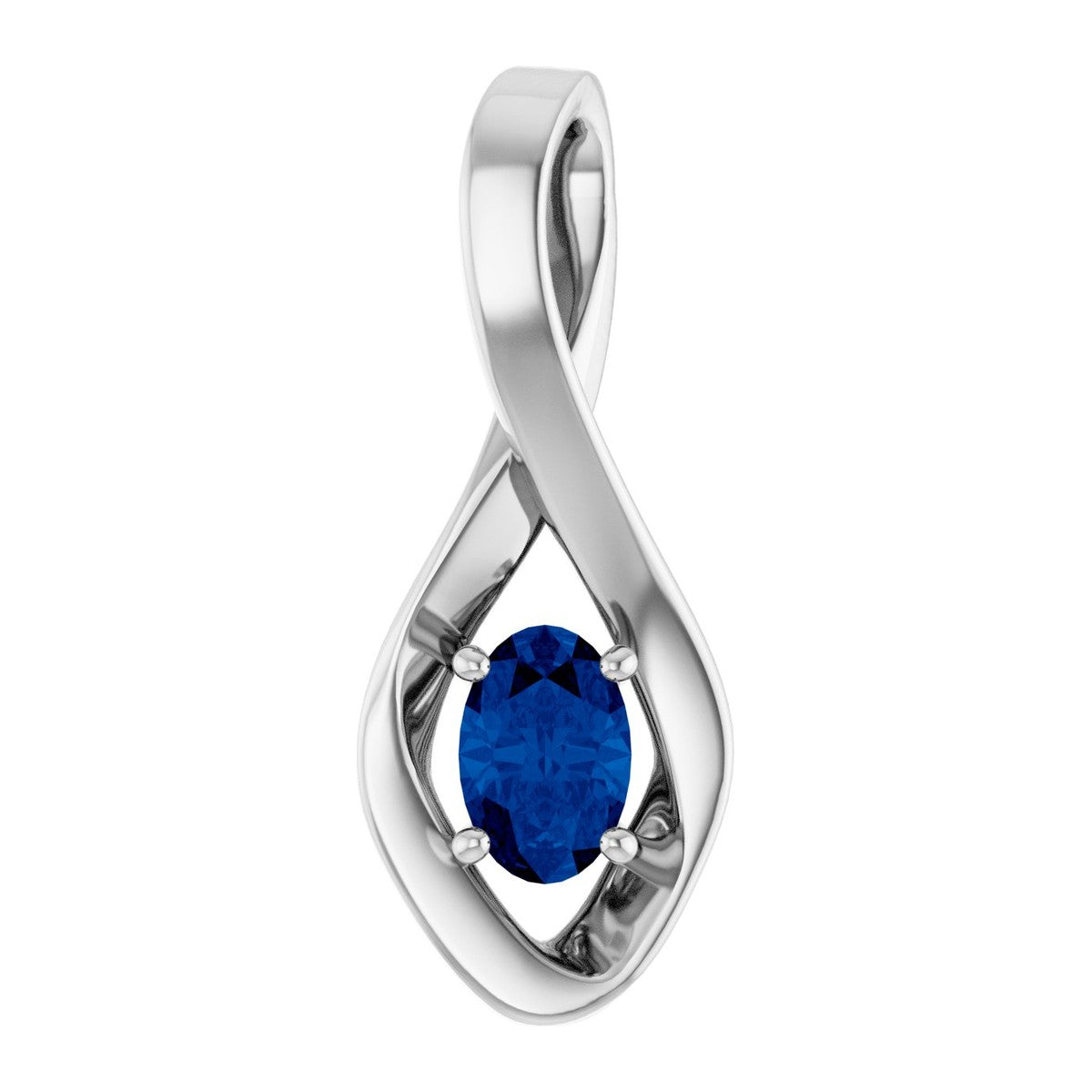 Infinity-Inspired Gemstone Pendant