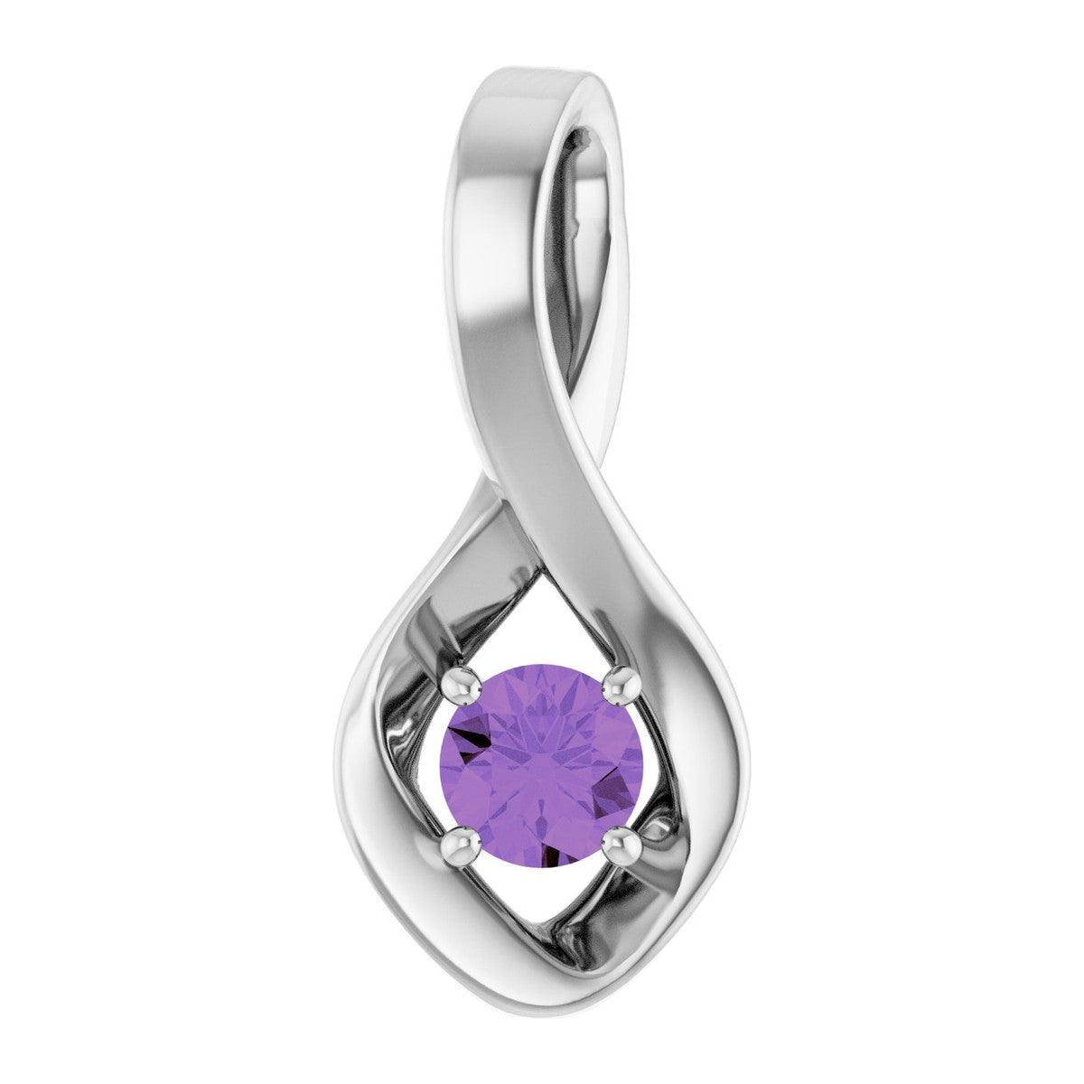 Infinity-Inspired Gemstone Pendant