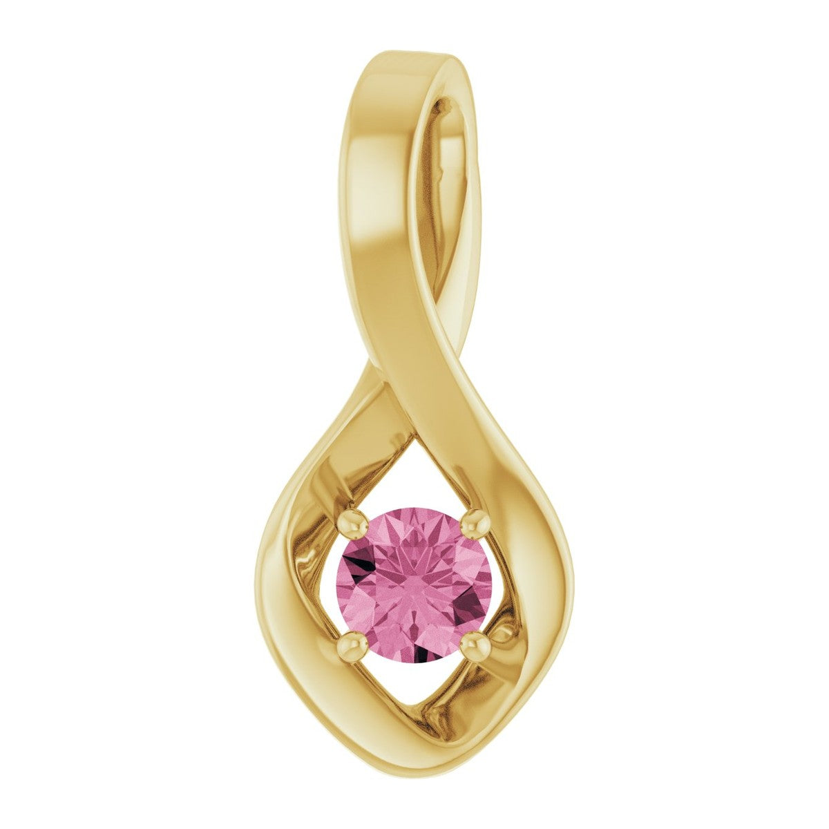 Infinity-Inspired Gemstone Pendant