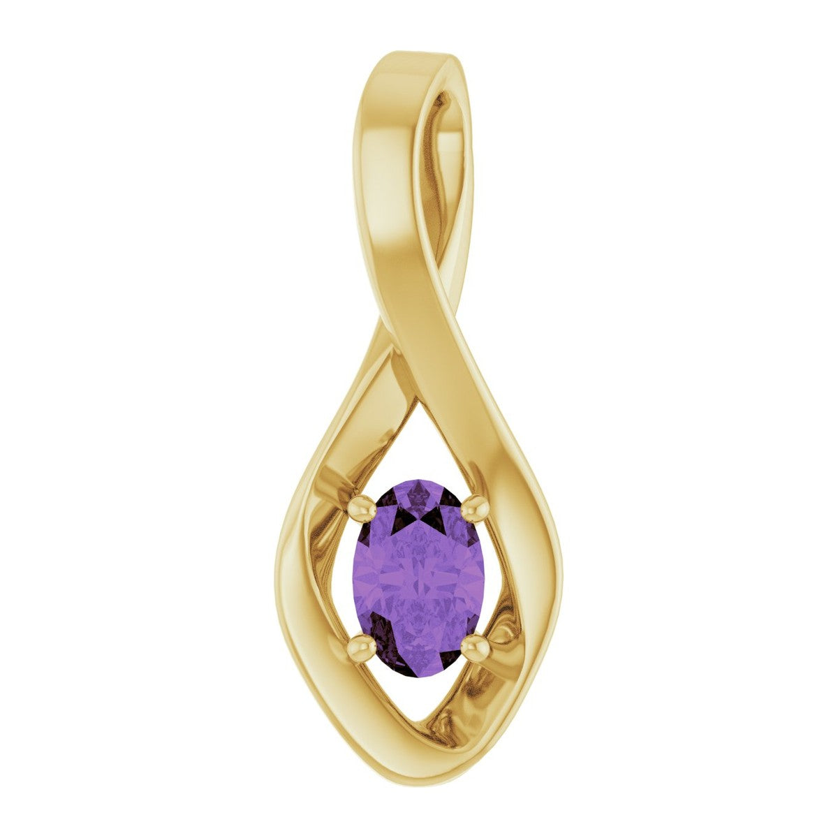 Infinity-Inspired Gemstone Pendant