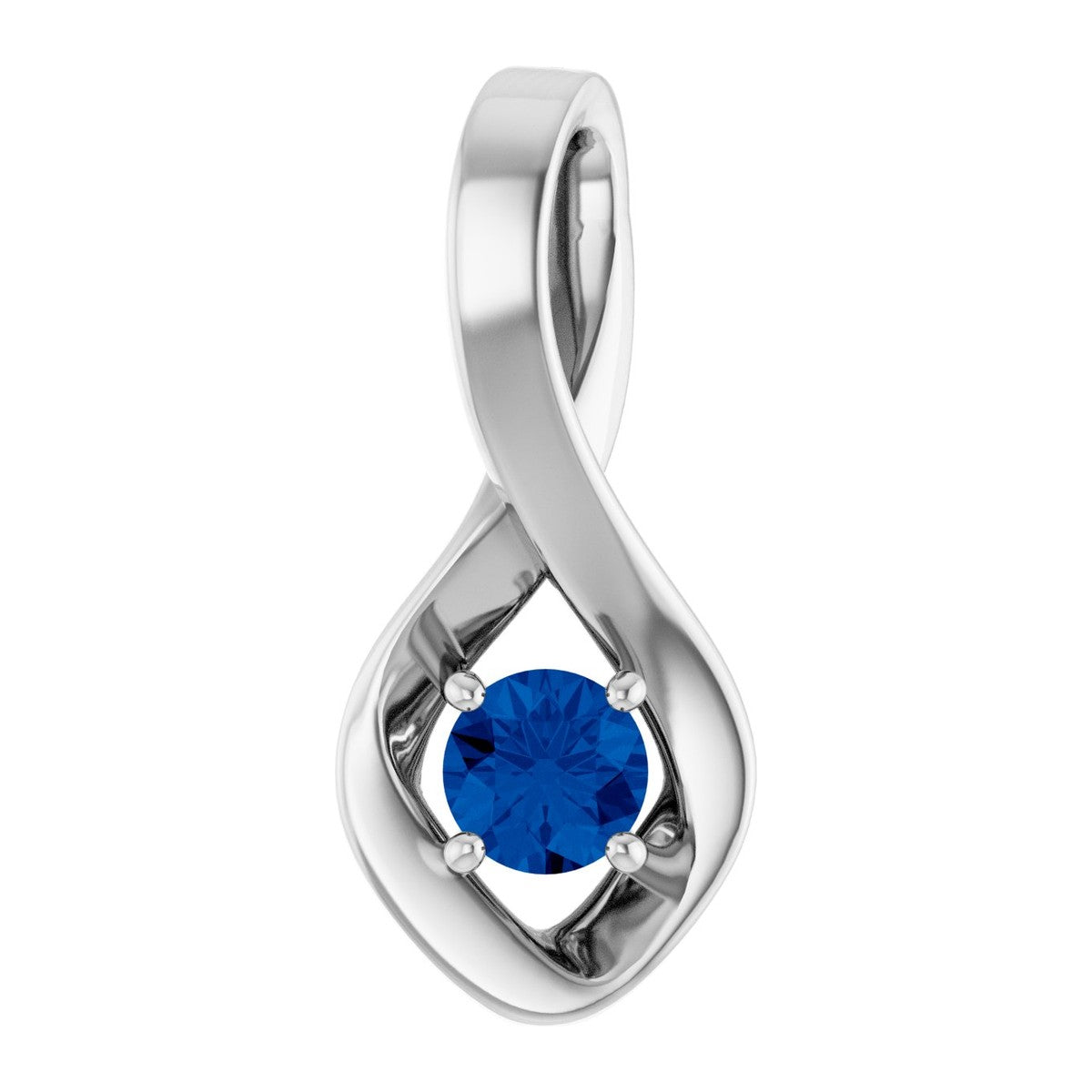 Infinity-Inspired Gemstone Pendant