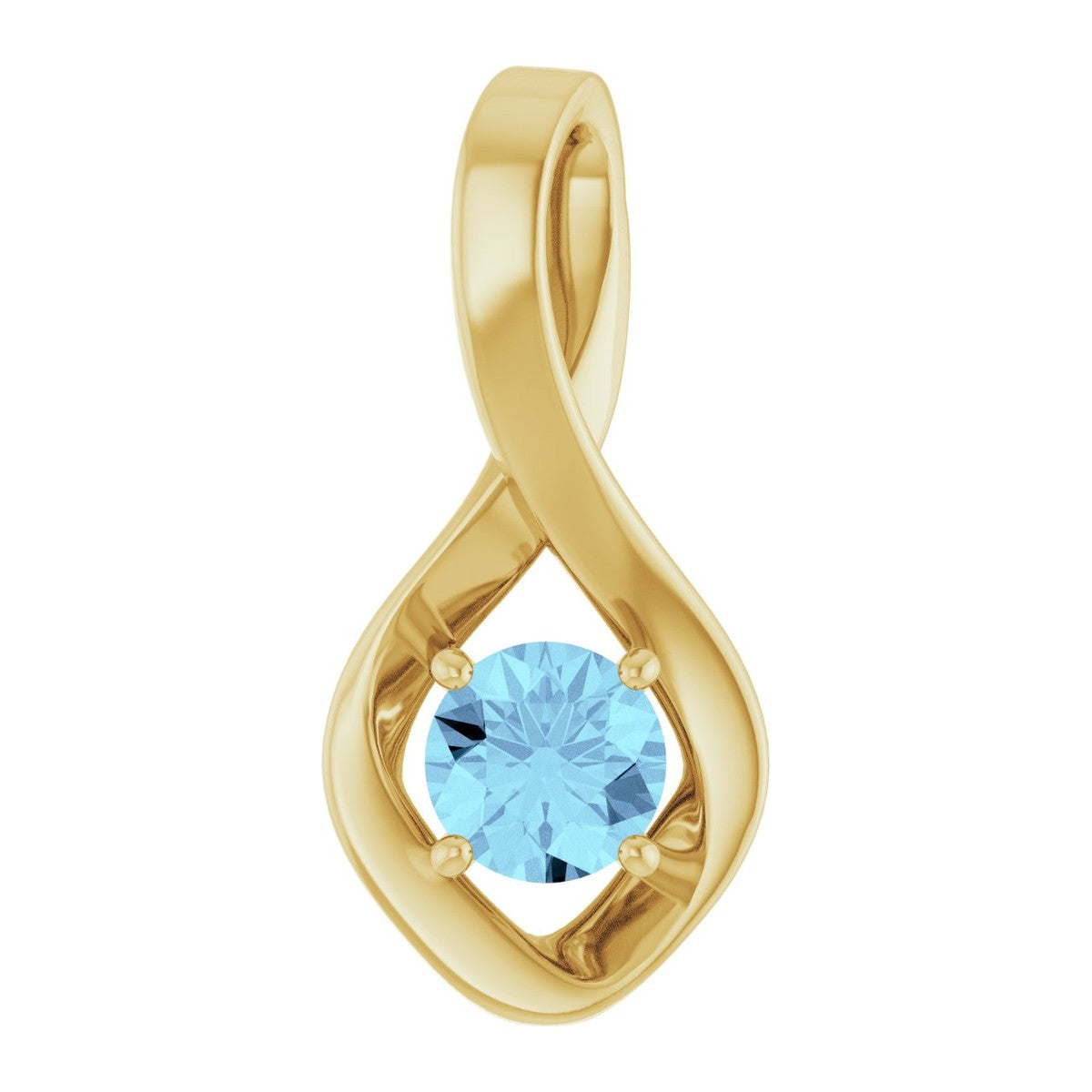 Infinity-Inspired Gemstone Pendant