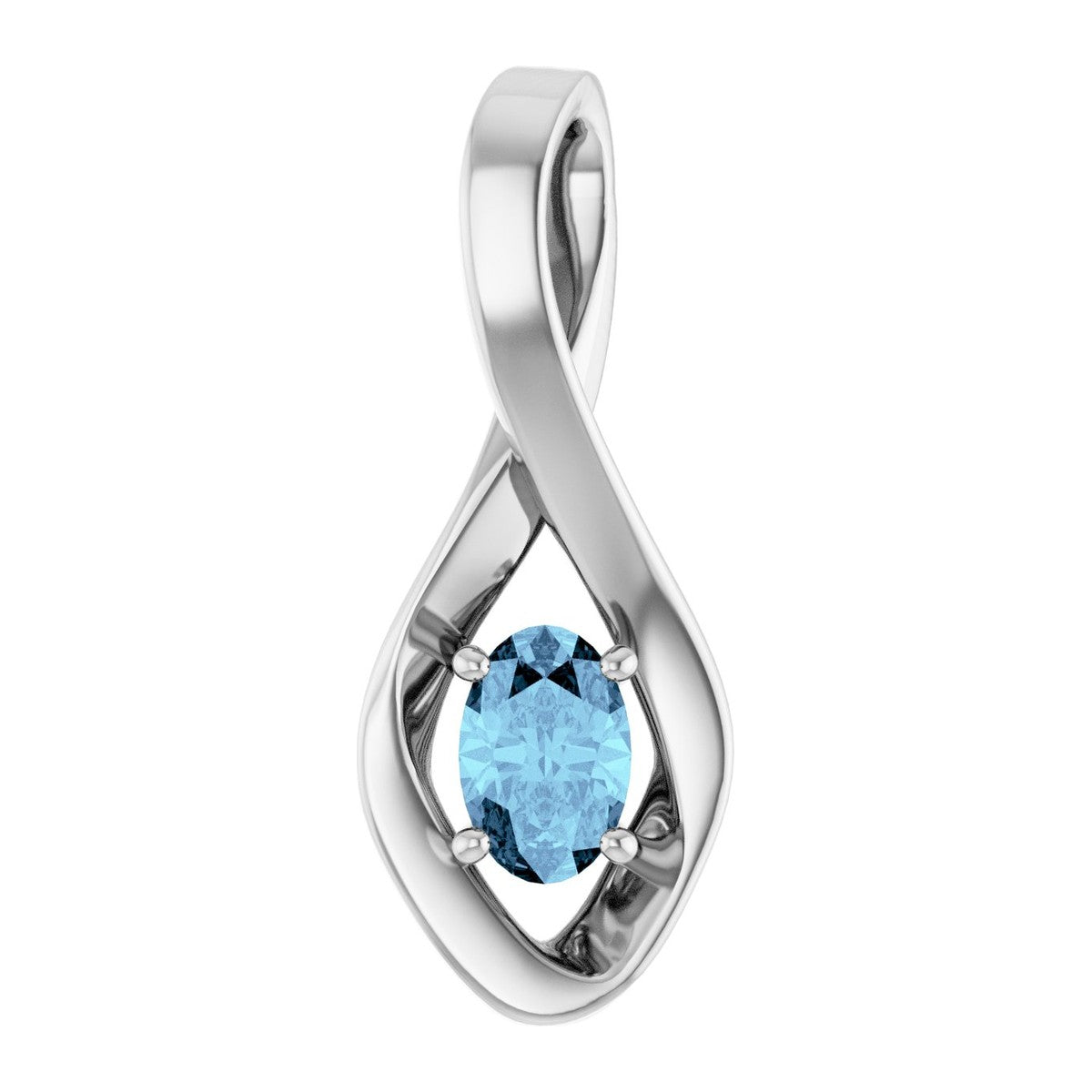 Infinity-Inspired Gemstone Pendant