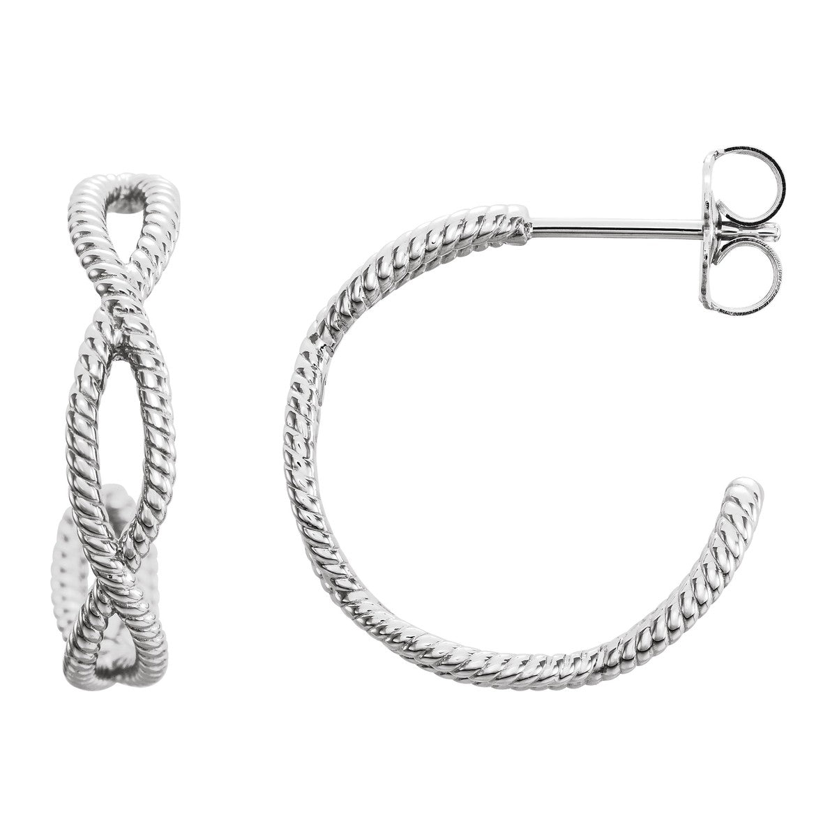Rope Hoop Earrings