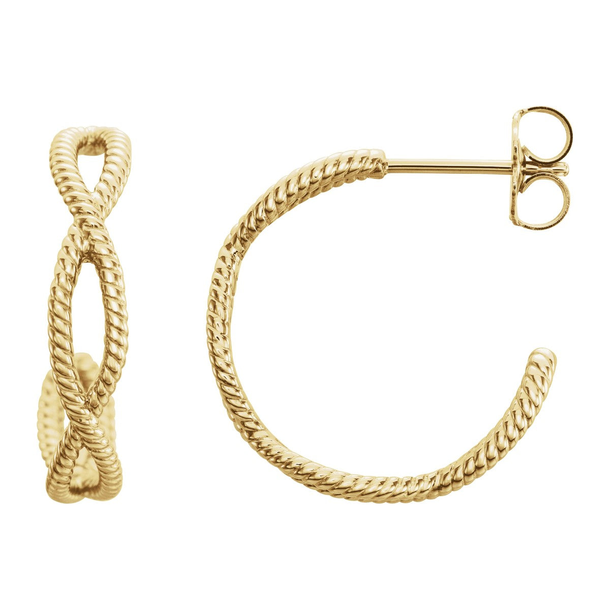 Rope Hoop Earrings
