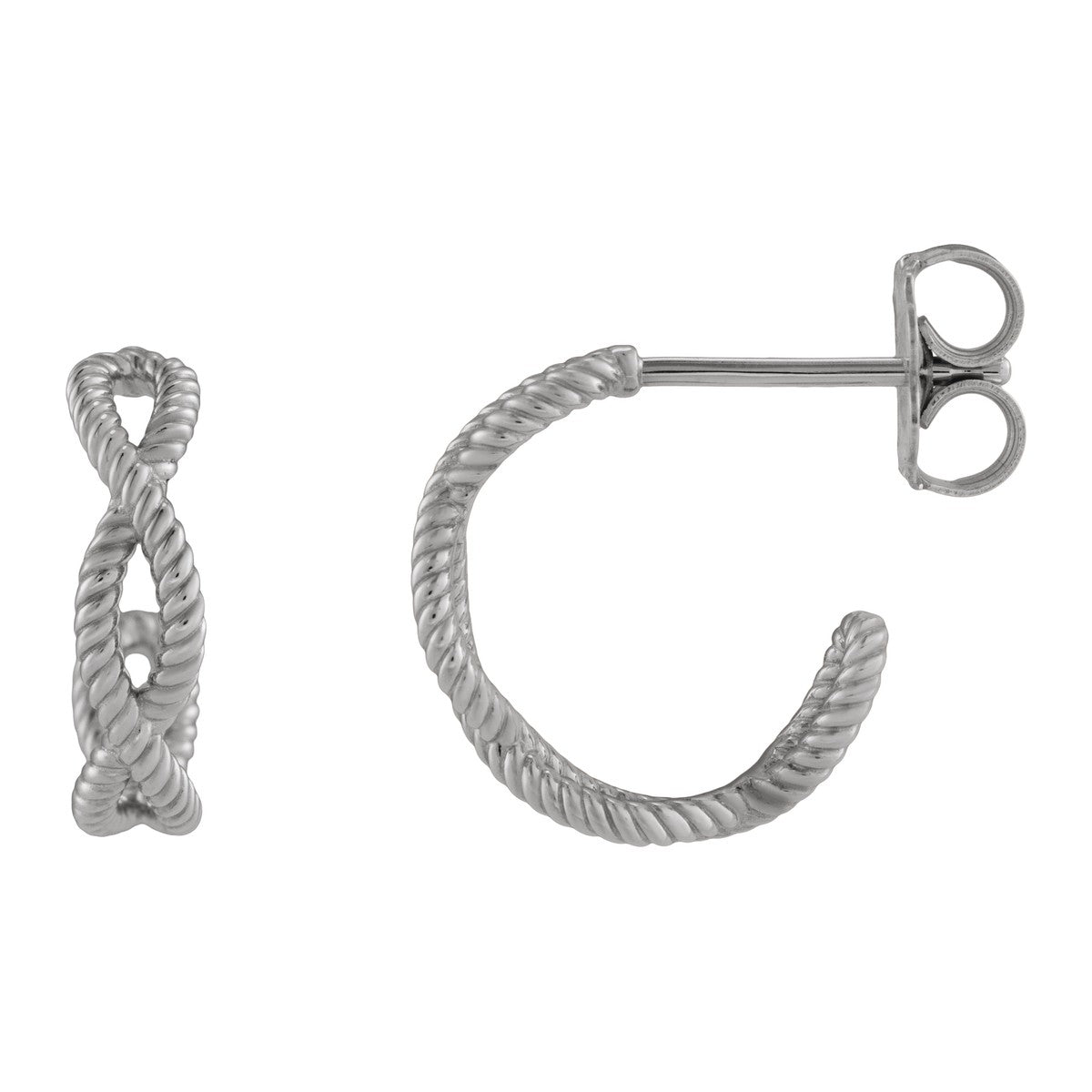 Rope Hoop Earrings